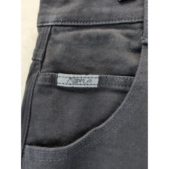 VTG Roper Black Jeans Womens 24X32 Made in USA 80s 90s Western Wide Leg - Picture 2 of 14